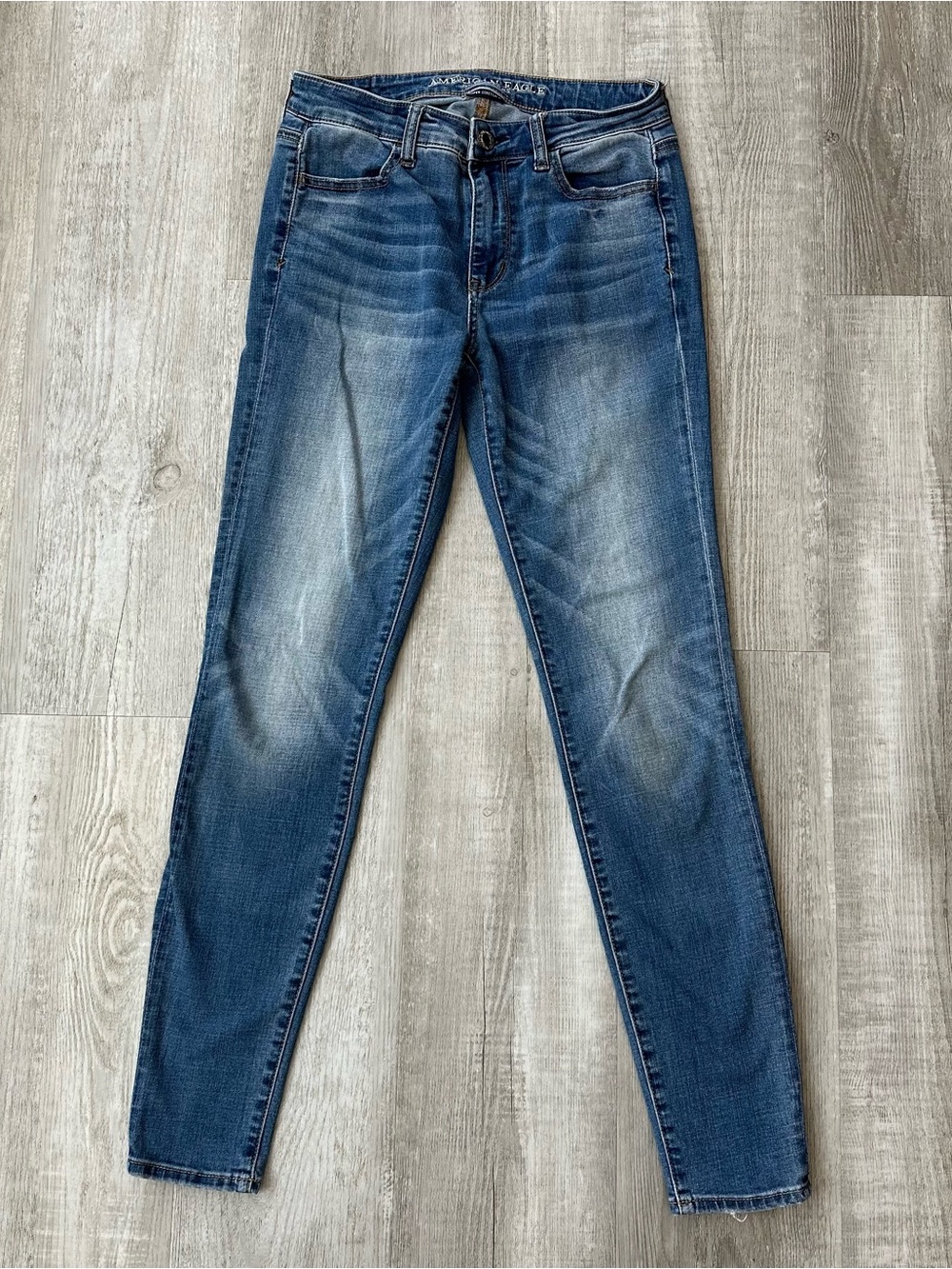 American Eagle Super Stretch X High Rise Jegging Jeans Womens 4 Long